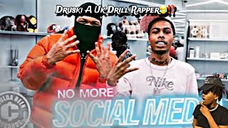 Druski Became A UK Drill Rapper Reaction Video [upl. by Donaugh]