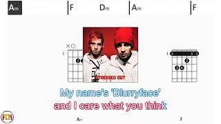 TWENTY ONE PILOTS Stressed Out FCN GUITAR CHORDS amp LYRICS [upl. by Sirac]