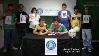 Presentación da Liga Gallaecia de futebol gaélico Compostela 7813 [upl. by Llekim45]