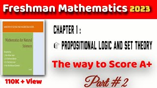 Logical propositions Unit 1 part 2Freshman Course in Ethiopia 2016Set successtutorial2023 [upl. by Niffirg]