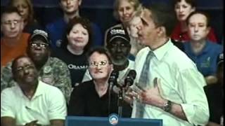 Barack Obama Talks Space Policy Titusville FL August 2 2008 [upl. by Adelaida]