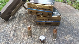 9MM Federal HST  124gr and 147gr ammo test [upl. by Kirkwood]