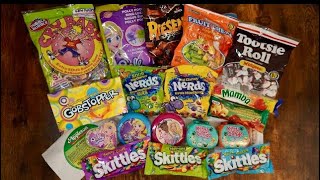 Opening Various Dollar Store Candy ASMR Friendly [upl. by Esilehs710]