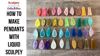 6 Beginner Techniques for Making Pendants with Liquid Sculpey and Molds [upl. by Vidda]