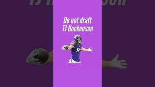 I’m not drafting TJ Hockenson in 2024 Fantasy Football Drafts [upl. by Januarius989]