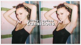 glitchy  badass transitions for edits  after effects tutorial  klqvsluv [upl. by Toinette]