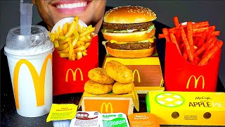 ASMR MCDONALDS CHICKEN NUGGETS BIG MAC HOT FRIES SNICKERDOODLE MCFLURRY EATING SHOW SOUNDS JERRY 먹방 [upl. by Ethelred]