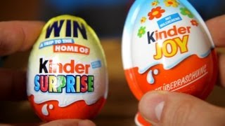 Kinder Joy vs Kinder Surprise​​​ [upl. by Navad]