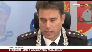 BERLINGERI LASCIA IL COMANDO DELLA COMPAGNIA CARABINIERI [upl. by Guendolen]