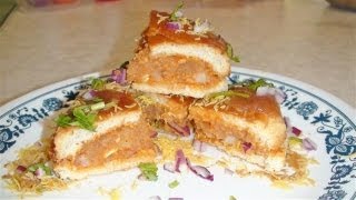 Kutchi Dabeli Chaat Video Recipe by Bhavna  Mashed potato Sandwich Recipe [upl. by Anaibib]