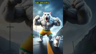 Cat kitten and Zombies Fight 🥺Catsoftiktok CatLovers cat cute FunnyCats catcartoon fyp [upl. by Christmas]