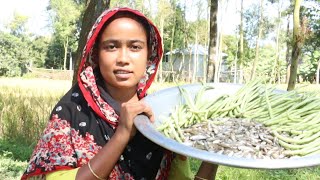 Borboti with Mola Macher RecipeBangali Village Cooking Borboti diye Mola Mach RannaFish Curry Rec [upl. by Inatirb]