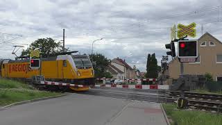 Železniční přejezd Šlapanice 2 CZ  1662024  Railroad crossing [upl. by Anerac141]