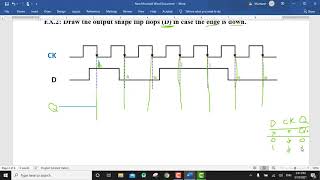 شرح مثال لقلاب من نوع D و T رقم 2 و 3  Examples  T flipflops  D flipflops [upl. by Nelrac598]