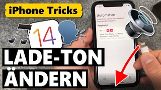 Ladeton ändern amp eigenen Sound oder Stimme einstellen 🔊🗣️🔌🔋 iOS 14 [upl. by Diann]