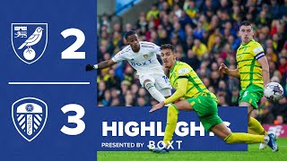 Highlights  Norwich City 23 Leeds United  INCREDIBLE COMEBACK [upl. by Jayne]