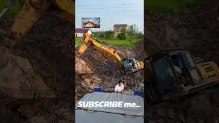 Trouble 😱😫 how excavator construction jcb viral trending shorts excavating automobile [upl. by Sherwin874]