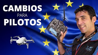 NORMATIVA EUROPEA de UAS cambios para PILOTOS DE DRONES [upl. by Melinde]