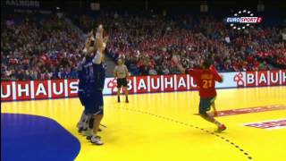 EHF Euro 2014  9 meter goal  5 [upl. by Yrahcaz771]