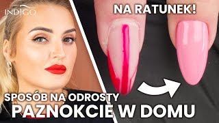 Sposób na odrosty – jak zrobić paznokcie w domu – 2 sposoby krok po kroku  Indigo Nails [upl. by Cosme]