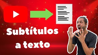 Cómo obtener un TEXTO TRANSCRITO de un vídeo de YouTube de forma automática y gratuita [upl. by Nbi438]