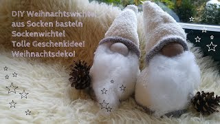 DIY Schwedische Weihnachtswichtel  Sockenwichtel basteln  Nikolaus [upl. by Geordie]