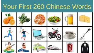 Learn Chinese Basic Words with Pictures for Beginners Mandarin Daily Vocabulary HSK 1 HSK 2 [upl. by Preuss]