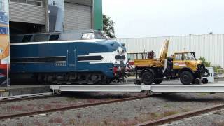 Manœuvres ferroviaires à la Cité du Train de Mulhouse Rangierarbeiten [upl. by Aramas954]