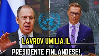 Esclusione della Russia dal Consiglio di Sicurezza ONU Lavrov umilia il presidente finlandese [upl. by Hazeghi849]