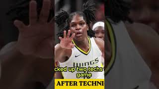 Suspended After Technical Foul  Dallas Wings Star Suspended After Technical Foul Against Fever [upl. by Enilrac]