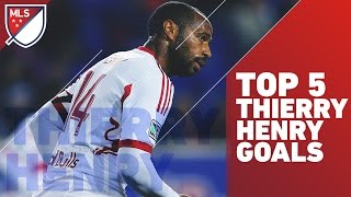 Thierry Henry Top 5 MLS Goals [upl. by Kaazi844]