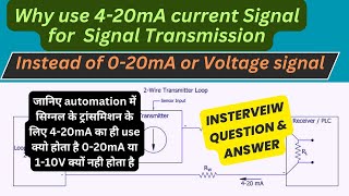 Why use 420mA Current signal instead of voltage signal 420mA instrumentation transmission [upl. by Issiah]