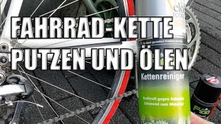 Fahrrad Kette putzen und ölen aber richtig [upl. by Rot]