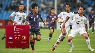 TIMOR LESTE vs CAMBODIA  Highlight AFF U23 10 2022 [upl. by Gena]