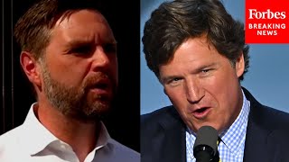 JUST IN JD Vance Asked Point Blank About Appearing With Tucker Carlson [upl. by Brandon357]