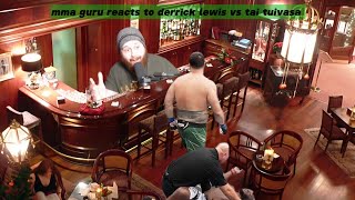 mma guru reacts to tai tuivasa vs derrick lewis [upl. by Hadwin447]