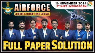 Airforce 16 Nov 2025 2nd Shift Paper Review  Airforce Paper Review  Airforce Paper Solution 2025 [upl. by Mosi994]