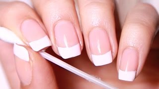 DIY French Manicure salon nails at home [upl. by Ailaroc]