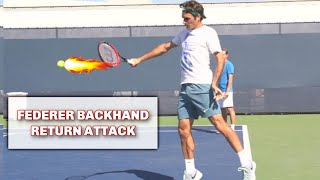 3 Magic Moves  Federer Backhand Return Attack [upl. by Piggy]