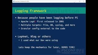 Advanced Logging with log4net principle practice and applications Gael Colas [upl. by Elery]