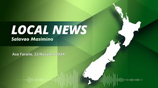 NZ Local News 22 NOV 2024  Radio Samoa [upl. by Dnalhsa]