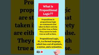 Propositional Logic  Discrete Mathematics Computer Science  ytshorts education shorts ugcnet [upl. by Ham]