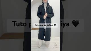 Tuto parka Safiya noir 🖤mneyssa modestfashion outfit parka parkafemme [upl. by Hgiel]