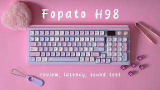 Fopato H98 x TTC Purple Sunset Switches  Latency Review Sound Test [upl. by Anuala]