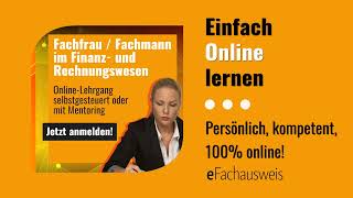 eFachausweis VideoAd 2410 FACHFRAUMANN FINANZ amp RECHNUNGSWESEN QUER [upl. by Aremus]