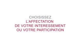 Tutoriel  Affectation de la participation et de lintéressement [upl. by Doolittle]