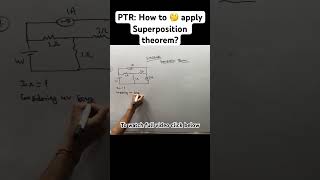 PTR  How 🤔 to solve superposition theorem sums🔥basicelectricalengineering [upl. by Magda]