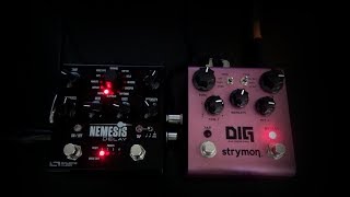 Source Audio Nemesis vs Strymon DIG  Delay Comparsion [upl. by Koblas689]