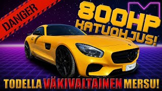 KOEAJOSSA  VIRITETTY MERCEDESBENZ AMG GTS 16 4K [upl. by Nwahsyar]