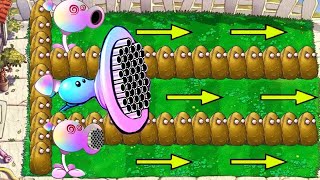 Plants vs Zombies  Hypno Gatling Pea Vs Hypno Peashooter Vs Hypno Repeater Vs Zomboss [upl. by Kimberley]